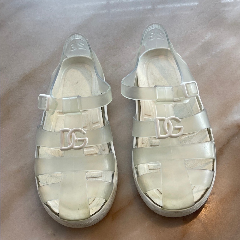 Dolce & Gabbana Kids Clear Jelly Sandals